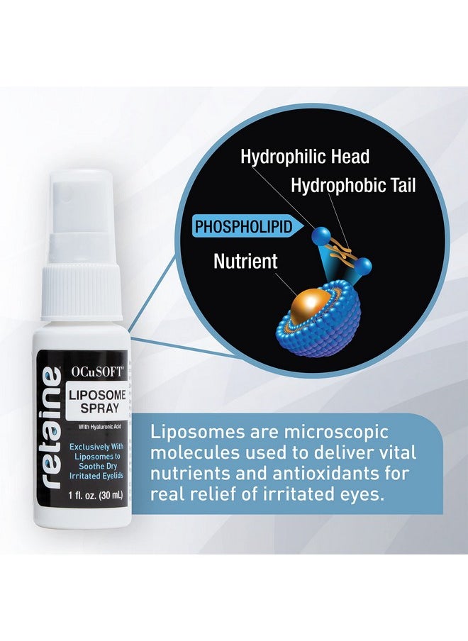 OCuSOFT - OCuSOFT Retaine Liposome Spray 15 Milliliters, Eyelid Spray for Irritated Eyelids Associated with Blepharitis, Dry Eyes, and Meibomian Gland Dysfunction - Image 1