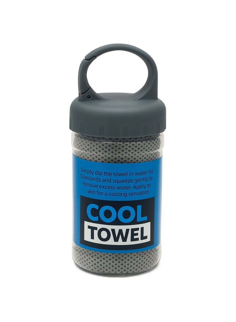 منشفة تبريد فورية – راحة وانتعاش في ثوانٍ – لون جراي - Image 3