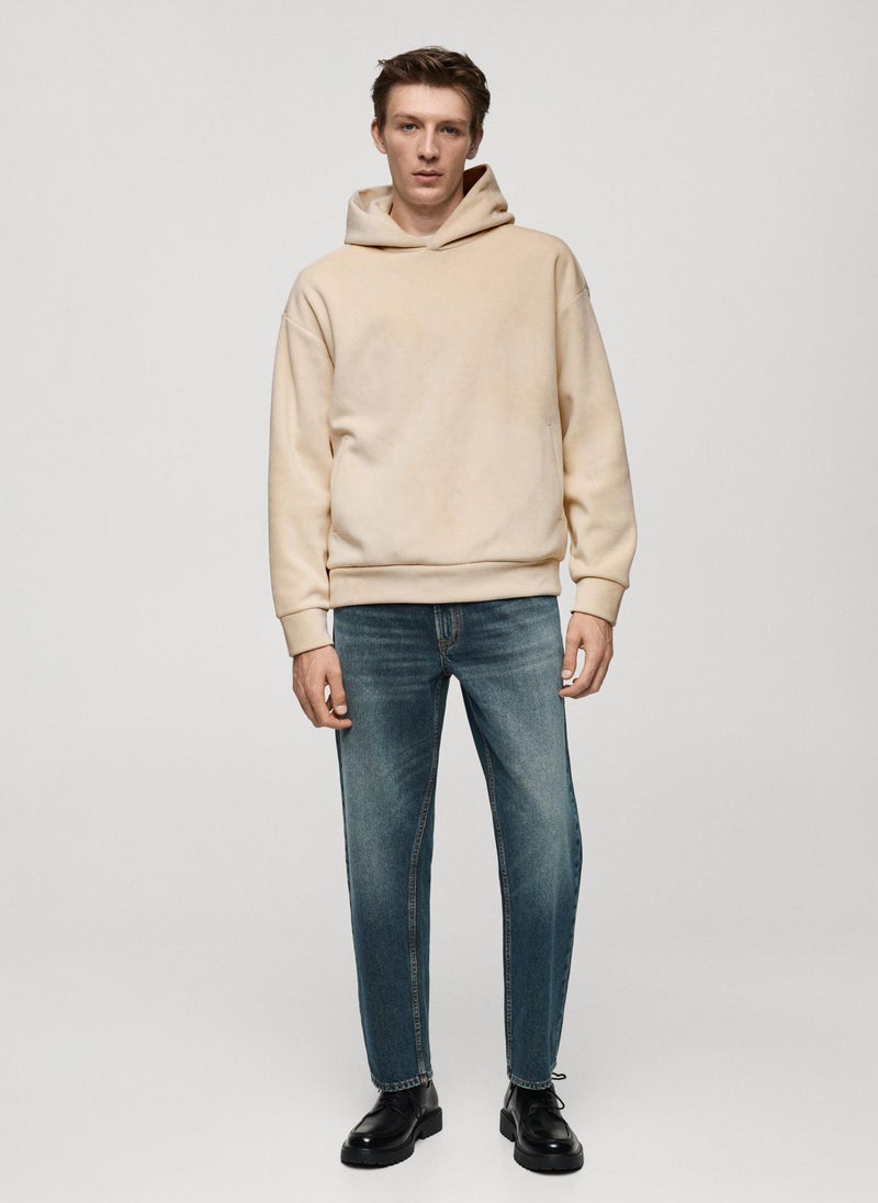 Mango Man Corduroy Hooded Sweatshirt  - Image 4