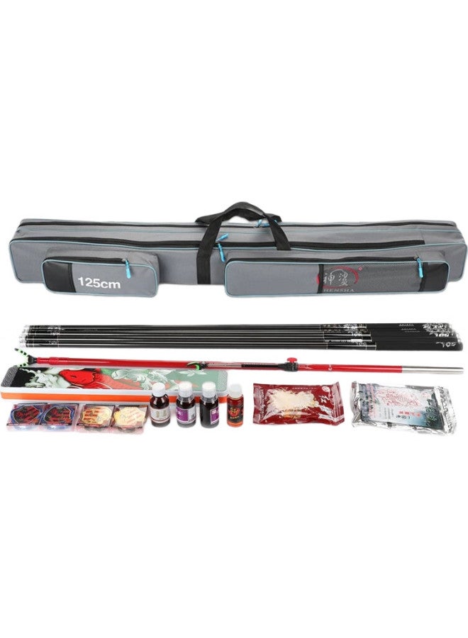 Shark Shensha Fishing Tackle Bag, Rod Bag, Fishing Bag, 125cm Multifunctional Rod Bag, Thickened Large Capacity, Waterproof, Double-layer Fishing Tackle Bag - Image 2