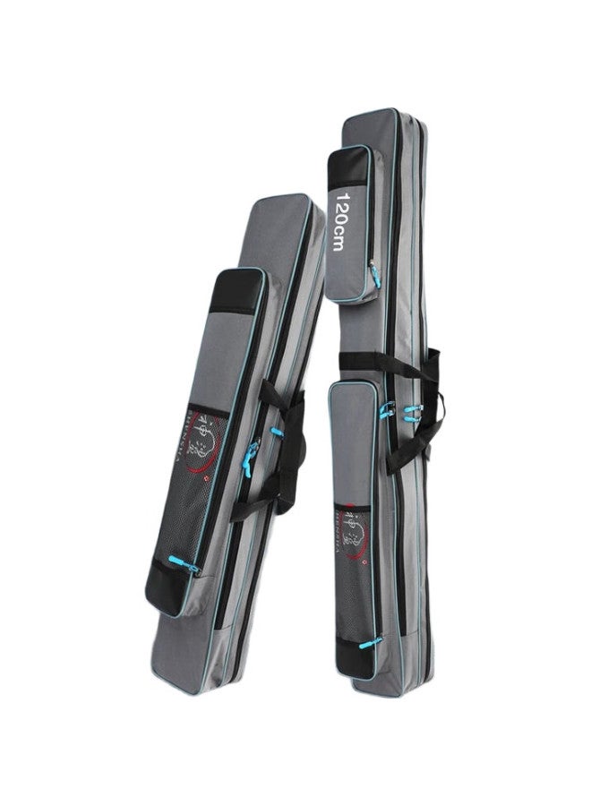 Shark Shensha Fishing Tackle Bag, Rod Bag, Fishing Bag, 125cm Multifunctional Rod Bag, Thickened Large Capacity, Waterproof, Double-layer Fishing Tackle Bag - Image 3