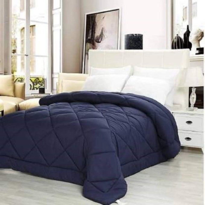 MICROFIBER SINGLE SIZE DUVETAC COMFORTERQUILTBLANKET 60 INCH X 90 INCHDARK BLUE