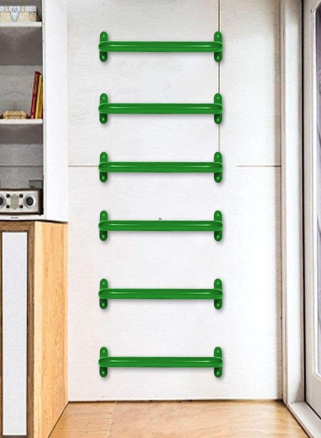 Purife 13'' Playground Safety Handle Metal Green 2 Pack, Outdoor Kids Playset Handles, Swing Set Grab Handles, Kids Grab Hand Bar for Jungle Gym, Climbing Frame, Playhouse, Treehouse - Image 5