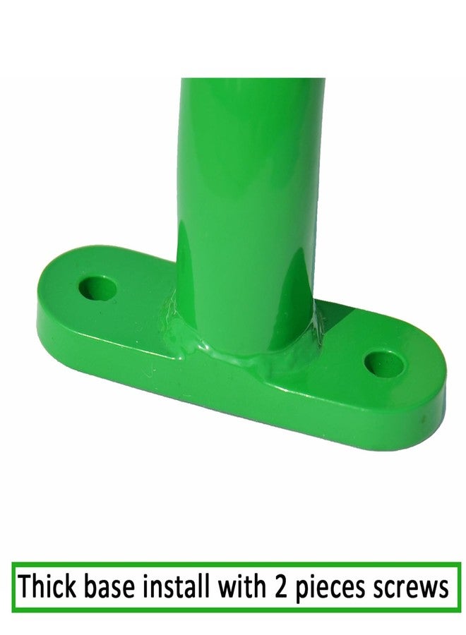 Purife 13'' Playground Safety Handle Metal Green 2 Pack, Outdoor Kids Playset Handles, Swing Set Grab Handles, Kids Grab Hand Bar for Jungle Gym, Climbing Frame, Playhouse, Treehouse - Image 3