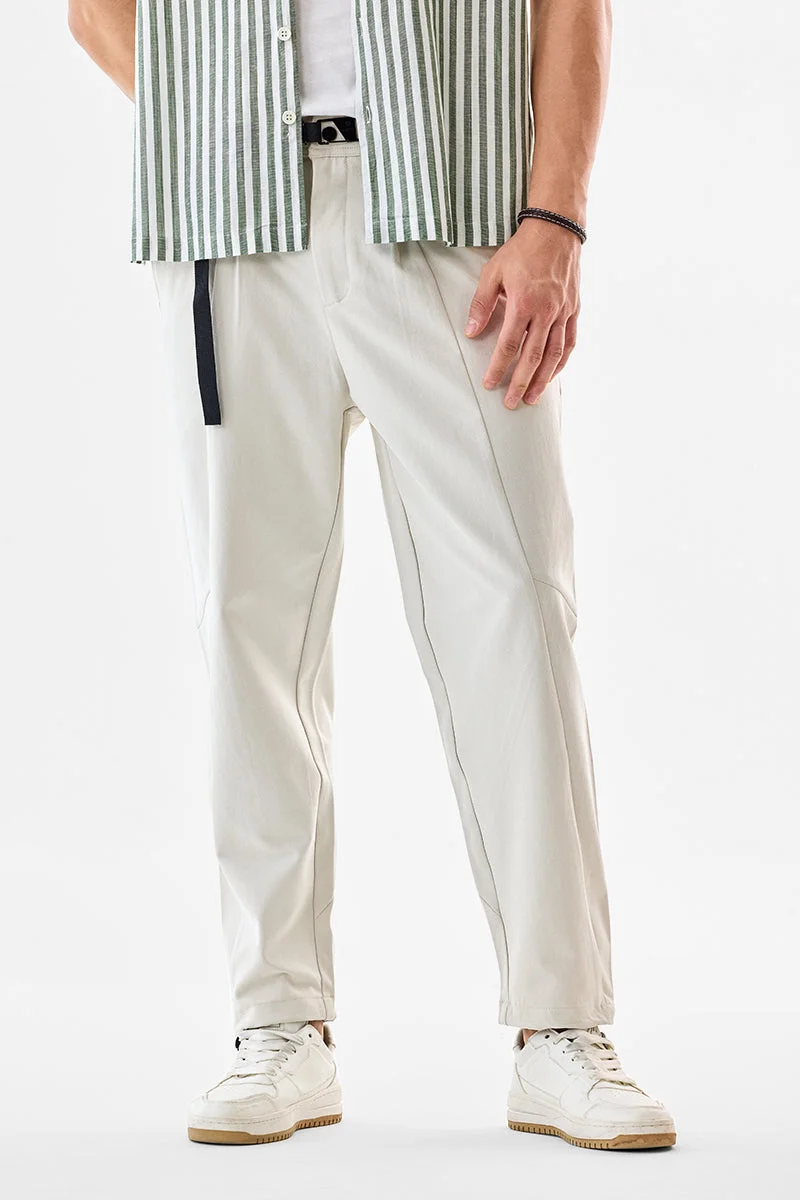 SNITCH Grey Baggy Parachute Pants