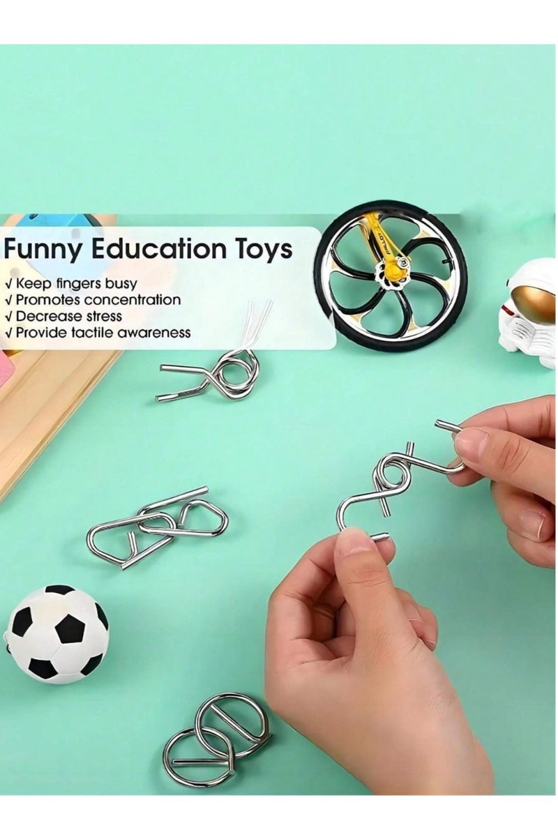 لعبة فك الاسلاك المعدنية ، لعبة فك الغاز ، العاب الغاز ، العاب فك الاشكال المعدنية ، لعبة فك الحدايد ، العاب فك الحديد عن بعض ، العاب افكار و تفكير و تسلية ، العاب تركيز و ذكا ، العاب احجية الفك و التركيب ، لعبة فك المعدن ، لعبه لغز احجيه  ، احاجي الألغاز ، العاب لغز فك الحدايد عن بعض و من ثم تركيبها ، العاب تحدي تناسب الكبار ، لعبة كبار مسلية ، العاب للبالغين للمناسبات و الفعاليات ، العاب تفك الحديدة و تركبها ، لعبة مميزة و مسليه للأذكياء ، الغاز اذكياء فك و تجميع ، لغز للذكي ، لعبة تناسب ان تكون هدية و بالإمكان استخدامها كهدية - لون اصفر - Image 5