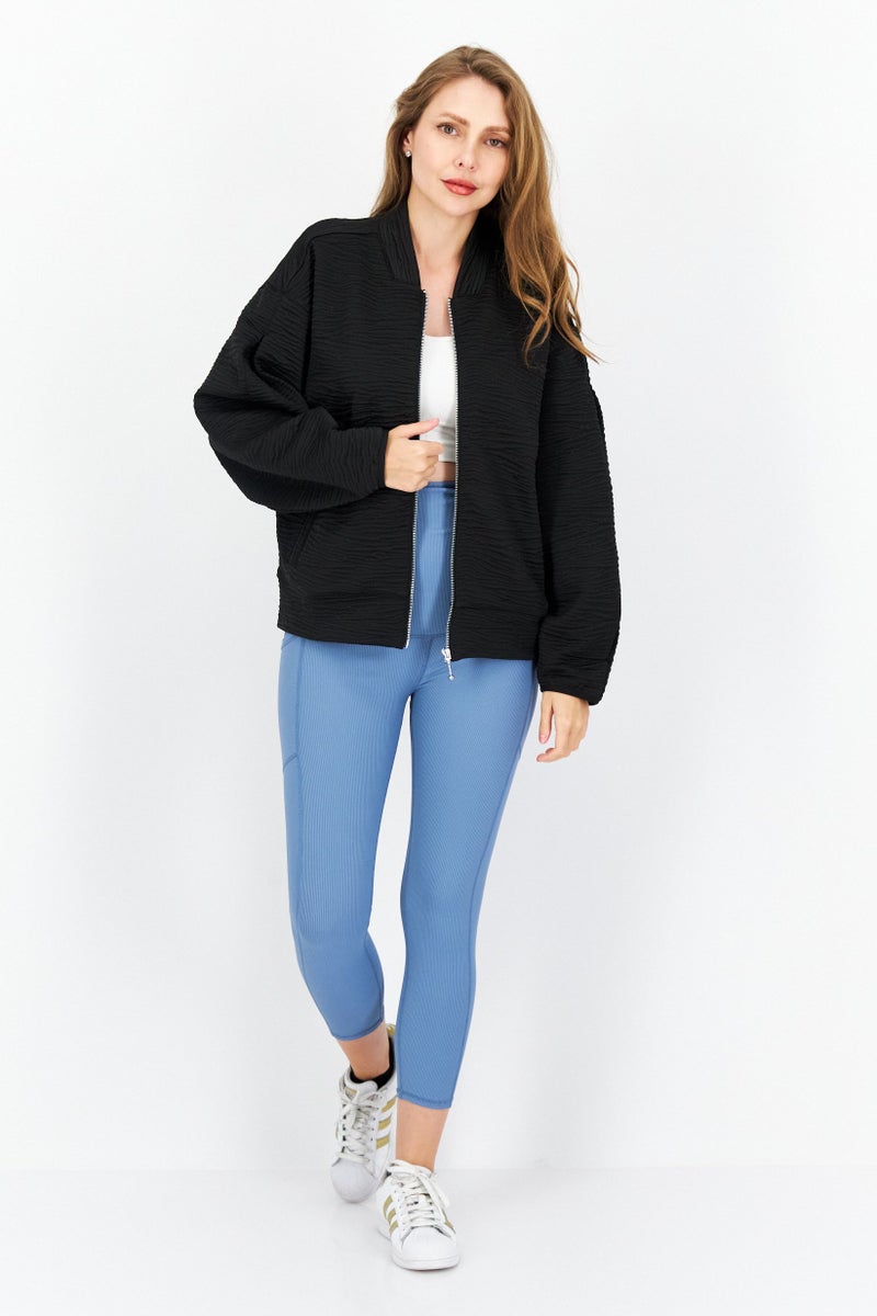 PUMA Women Sportswear Fit Long Sleeve Outdoor Bomber Jacket, Black - Image 3