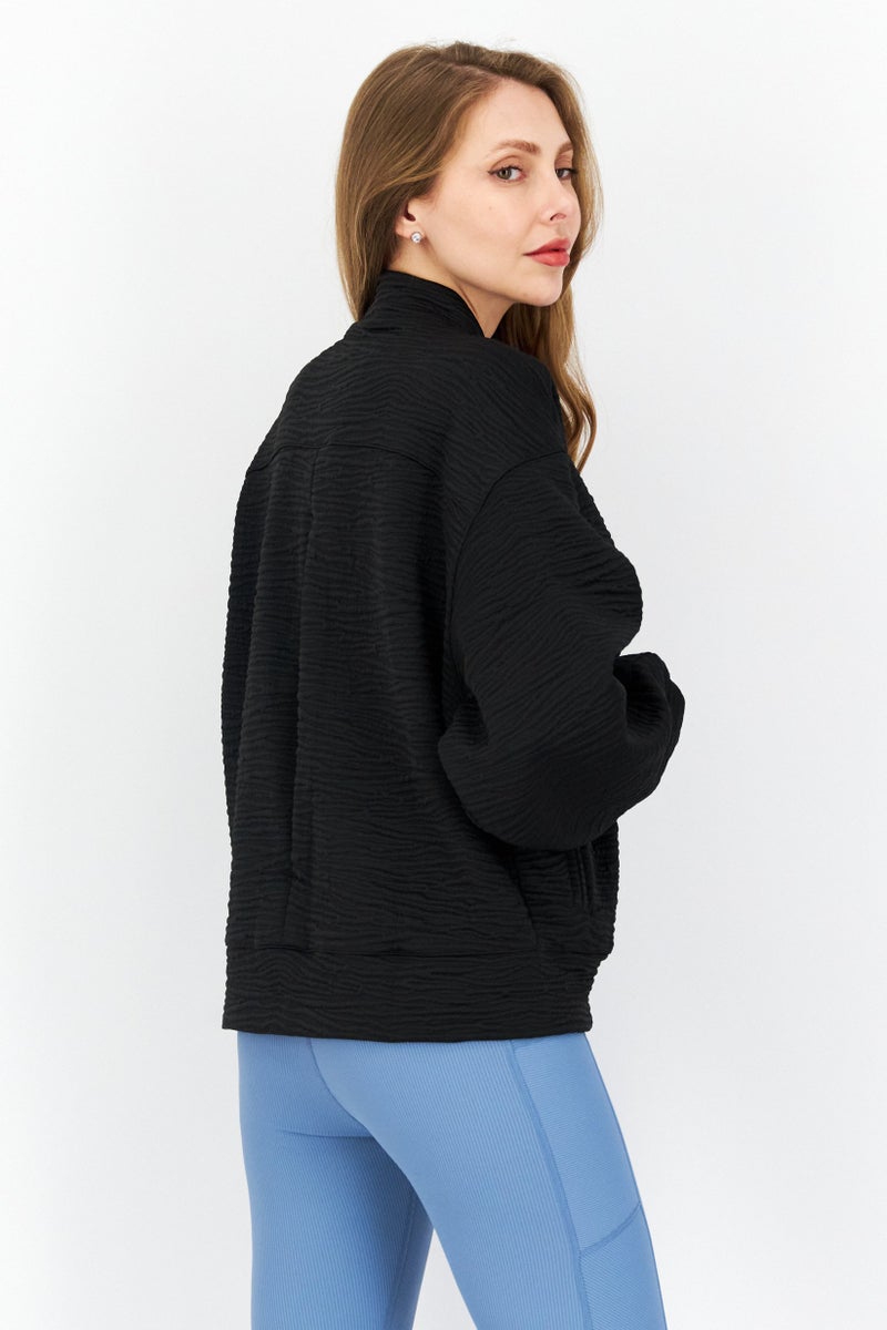 PUMA Women Sportswear Fit Long Sleeve Outdoor Bomber Jacket, Black - Image 4