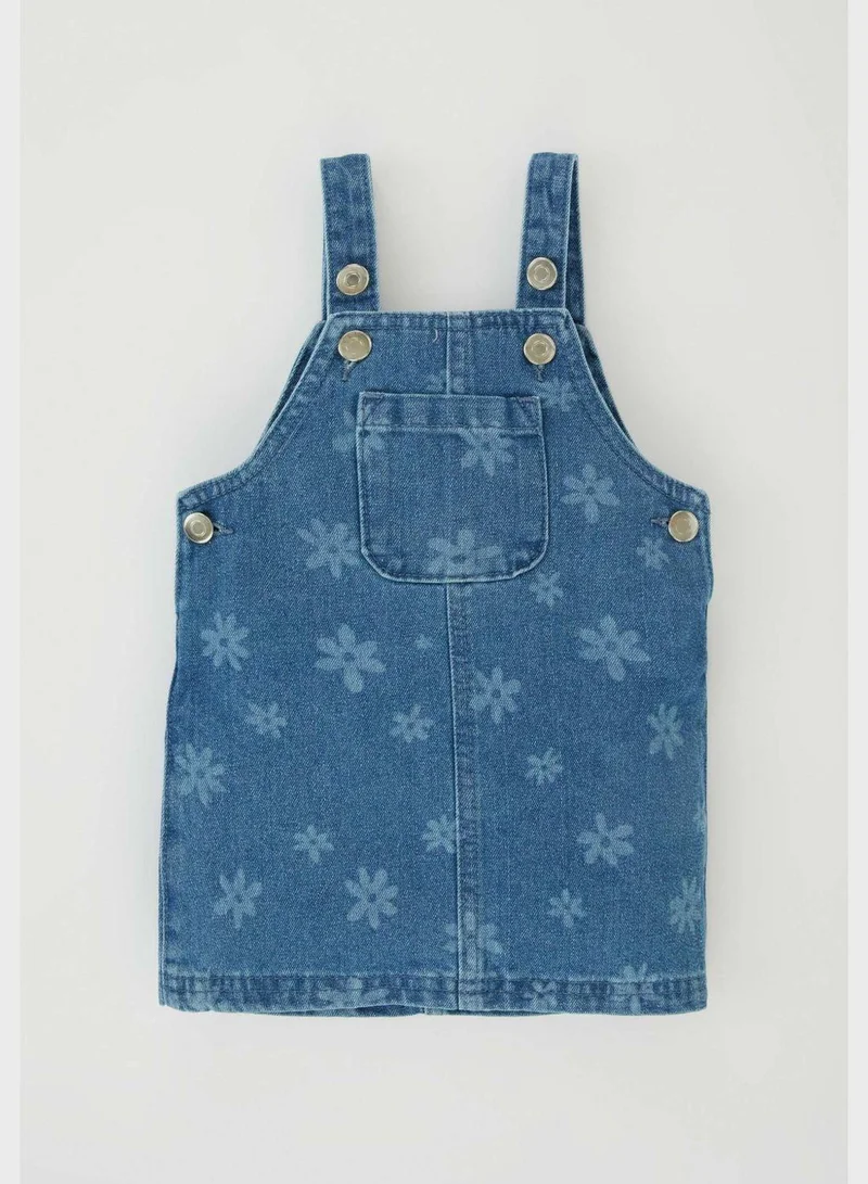 DeFacto Floral Denim Dress