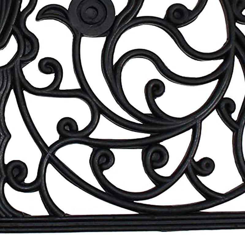 DII Rubber Doormats Collection All Weather, 24x36, Wrought Iron Half Round - Image 4