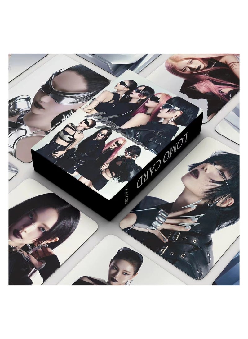 NIBEMINENT 55 Pcs Kpop AESPA Whiplash Lomo Cards Card For Fans Collection Gifts - Image 1