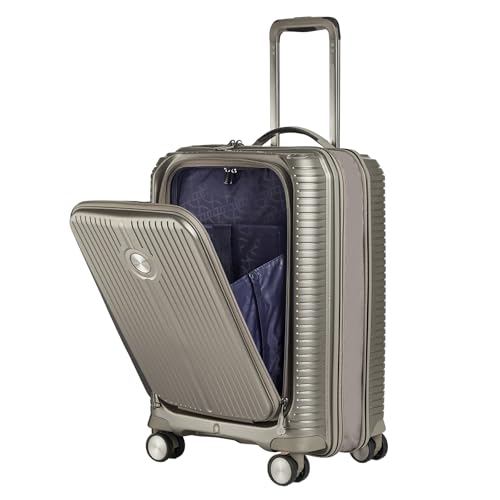 Verage Carry On Luggage with Spinner Wheels,20 Inch Lightweight PP Hardshell Suitcases,International carry on luggage 22x14x9 airline approved,Champagne,Carry-On with Laptop Compartment - Image 1