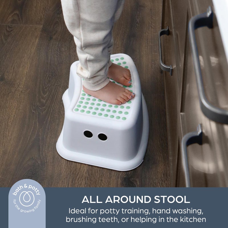 Dreambaby Step Stool for Kids - Non-Slip Base and Contoured Design for Toilet Potty Training and Sink Use - Mint - Image 2