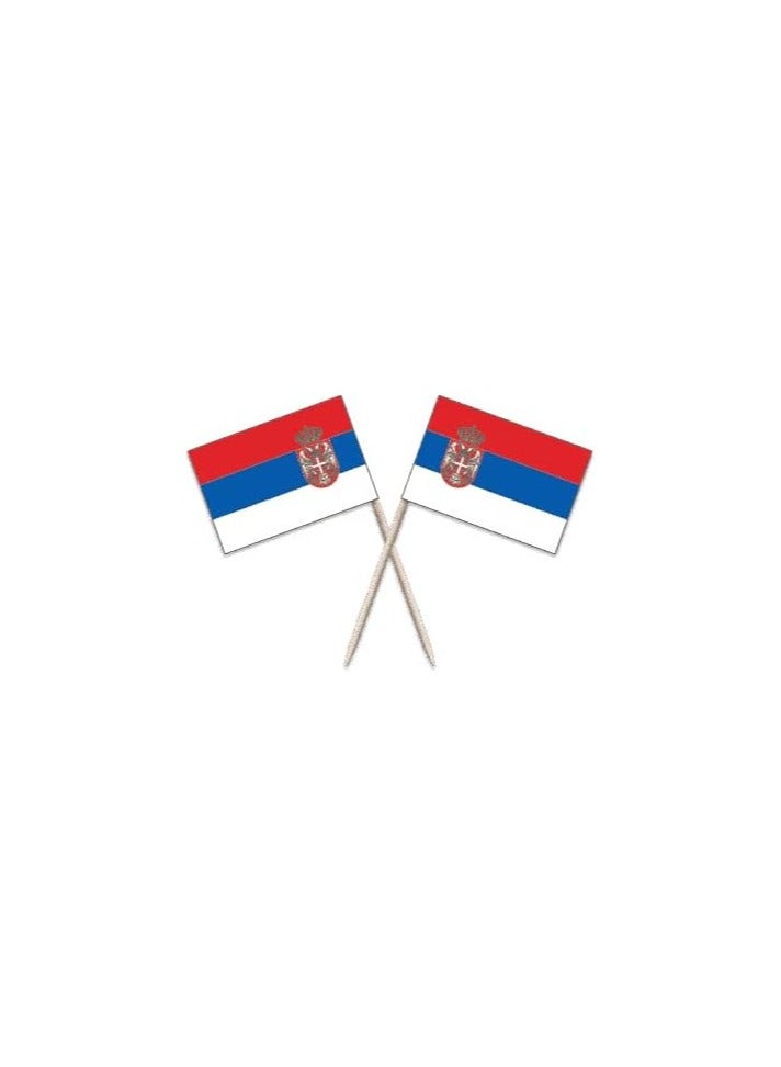 50Pcs Disposable World Cup Multi National Country Flag Stick Cake Toper Flag Fruit Stick Cocktail Cake Stick Toothpick Food Decoration - Image 1