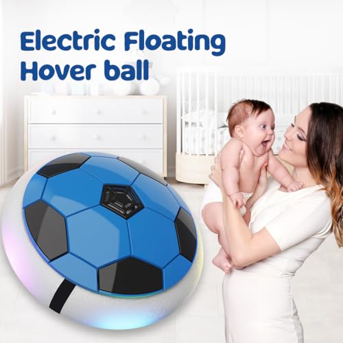 BUMTUM Hover Ball for Kids| Hover Football Indoor Electric Floating Hoverball Soccer |C-Type USB Rechargeable Battery Powered| Air Football Smart | Toy for Boys and Kids (2-10 Years, Blue) - Image 2