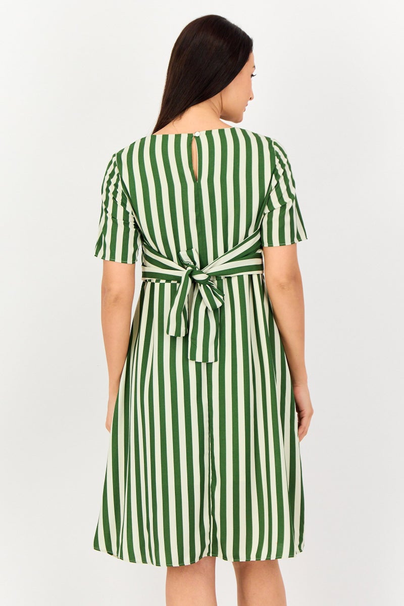 VERO MODA I Scenery by Vero Moda Women Stripe Midi Dress, Multicolor - Image 3