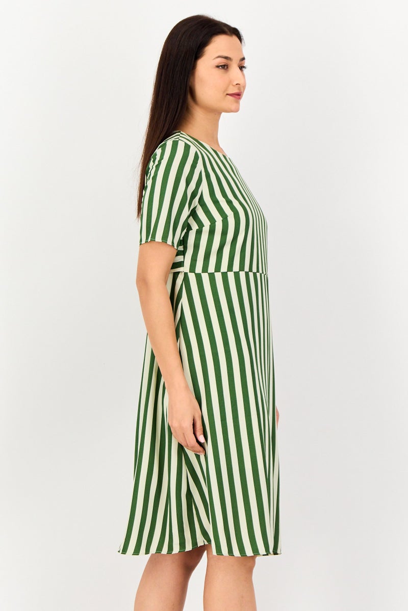 VERO MODA I Scenery by Vero Moda Women Stripe Midi Dress, Multicolor - Image 4