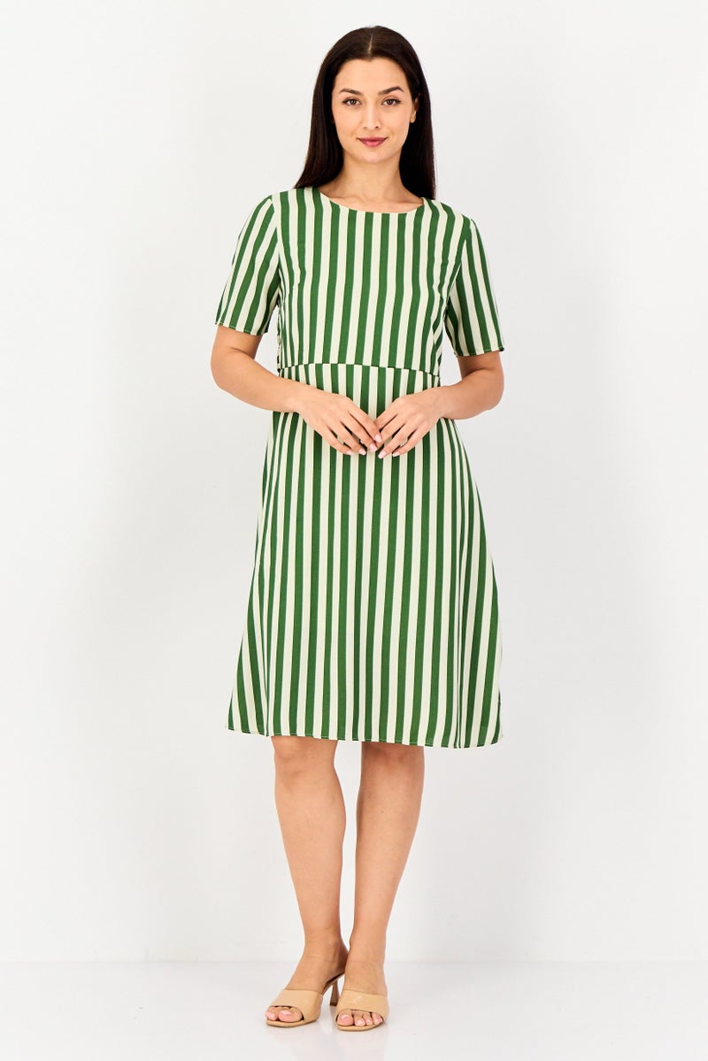 VERO MODA I Scenery by Vero Moda Women Stripe Midi Dress, Multicolor - Image 2