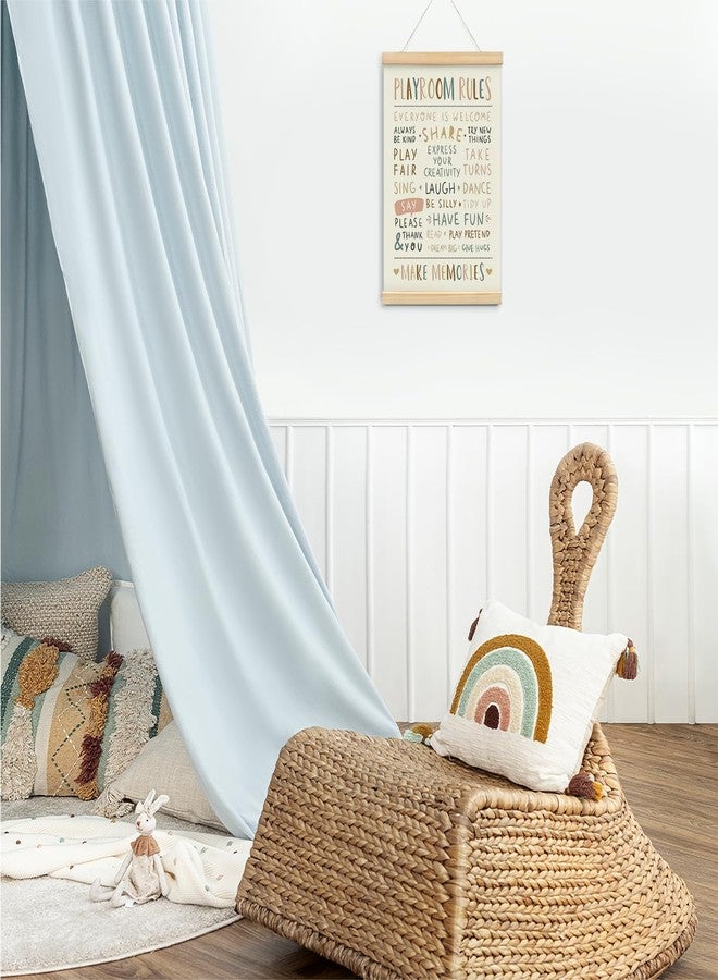 foedor Playroom Rules Decor, Kids Play room Wall Decor Sign Poster Hanger Frame,Playroom Essentials, Decor for Kids Home School Toddler Play room, 12x16 Inch - Image 2
