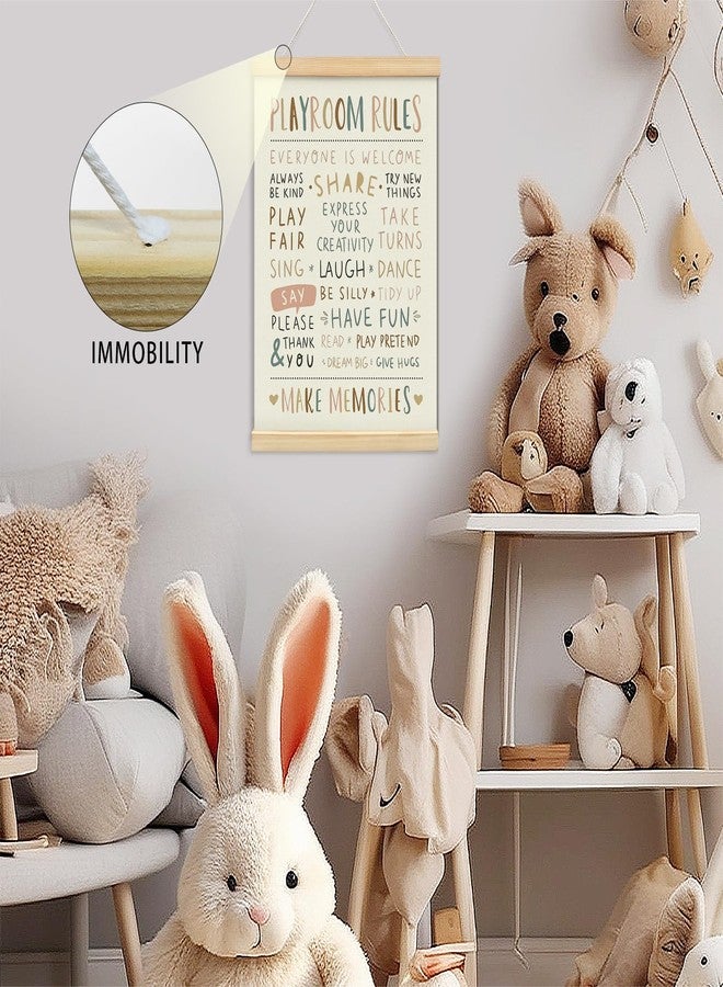 foedor Playroom Rules Decor, Kids Play room Wall Decor Sign Poster Hanger Frame,Playroom Essentials, Decor for Kids Home School Toddler Play room, 12x16 Inch - Image 5