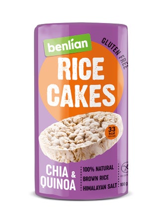 BENLIAN Brown Rice Cakes Chia & Quinoa, 100 gm