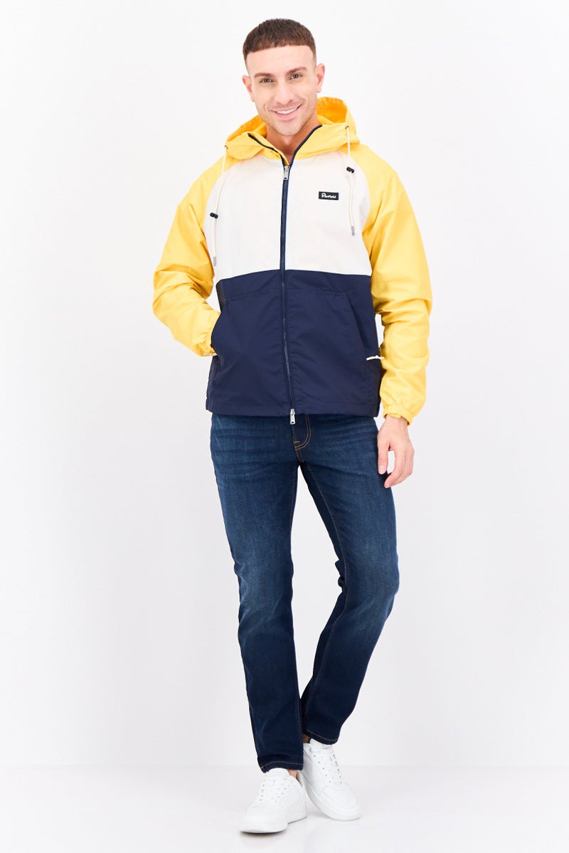Penfield جاكيت واقي من الرياح بتصميم ملون للرجال، أبيض - Image 4