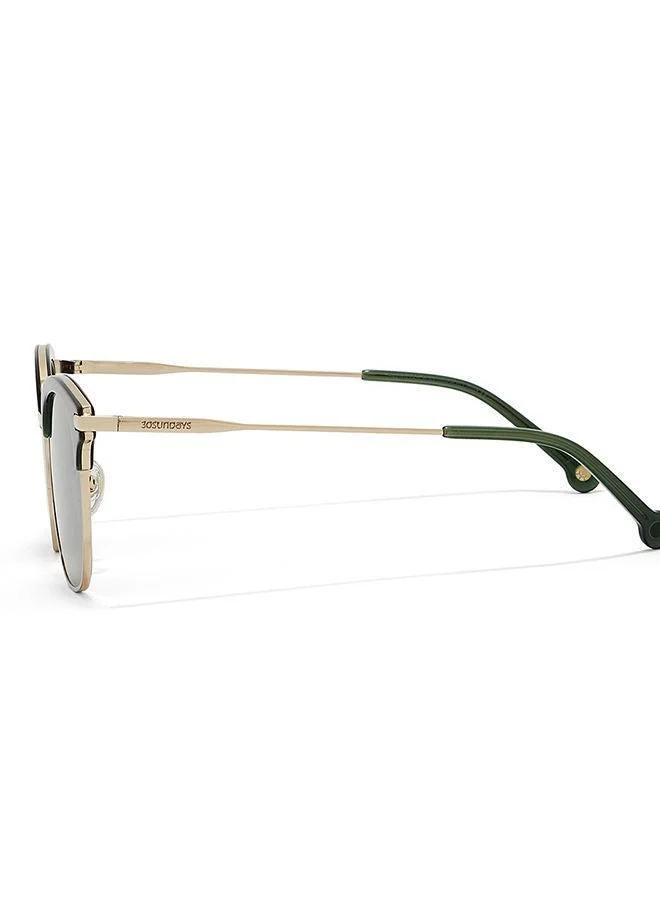 30Sundays 30Sundays FOSSIL,Men Sunglasses, Square Sunglasses, UV Protection: UV400 (Green,Green)