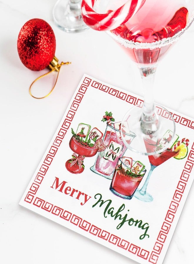 JarThenaAMCS مناديل ورقية للاستخدام مرة واحدة من JarThenaAMCS، ٥٠ قطعة، مثالية لحفلات ما جونغ، وحفلات الكوكتيل، وحفلات أعياد الميلاد، وحفلات توديع العزوبية، وحفلات ما جونغ، وحفلات ما قبل الزفاف. - Image 5