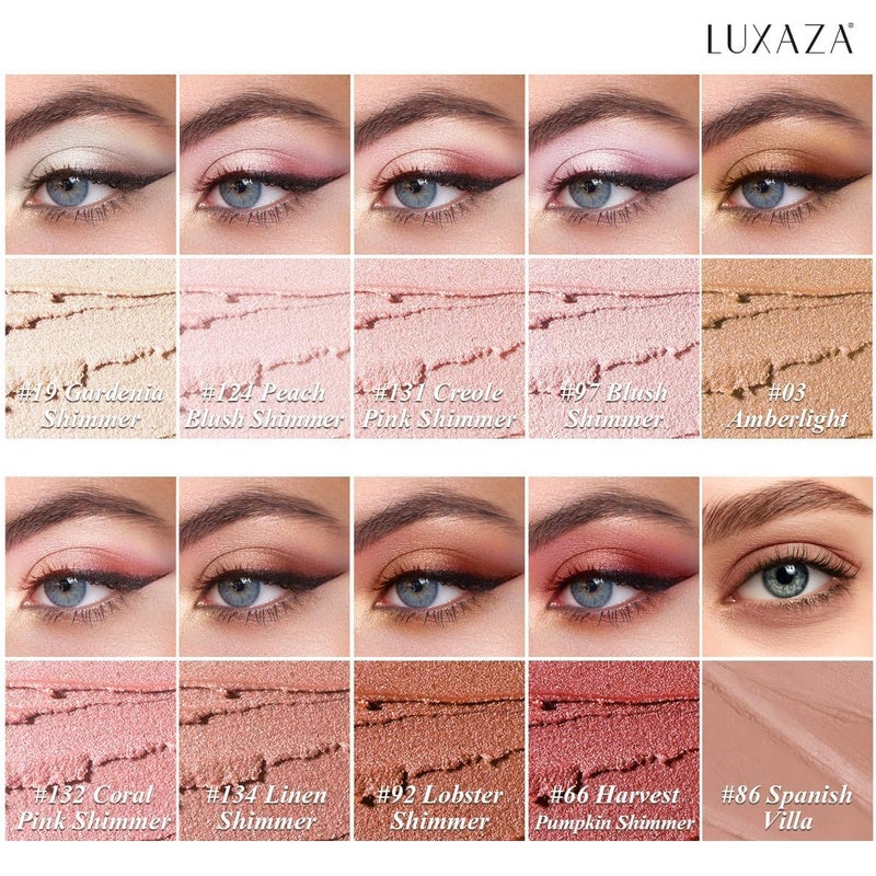LUXAZA PRO Brown Eyeshadow Stick Makeup Set 10PCS, Neutral Shimmer And Matte Cream Eye Shadow Palette, Metallic Bronze Smoky Eyeliner Brightener Crayon Pencil Kit, Ideal Gift for Women -Love's Gifts - Image 2