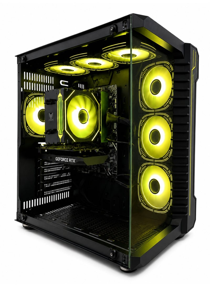 PC Gaming Computer Professional Build – GeForce RTX3050 6GB  Graphics Card - i5  12400F Processor - Motherboard  H610-A Gaming - Seven Fans - 16GB 3200MB RAM RGB and 1 TB MEMORY M.2 with Windows 11  - wifi - Image 1