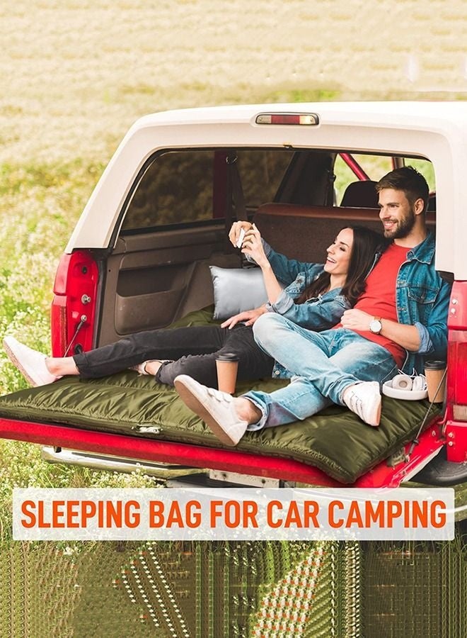 Arabest Double Sleeping Bag - Lightweight Waterproof Adult and Kids Camping Sleeping Bag with Compression Bag, Sleeping Pillow, Backpacking Sleeping Bag for Outdoor Camping, Hiking and Travel - Image 3