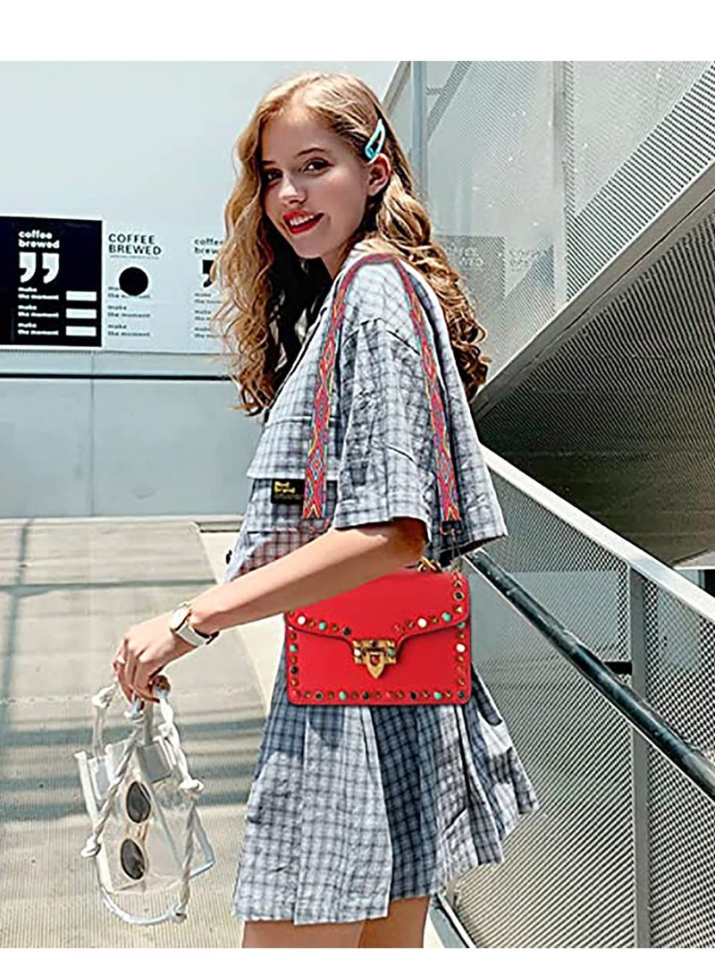 SYOSI 5 Pcs Purse Strap Replacement Adjustable Wide Shoulder Crossbody Handbags Canvas Shoulder Bag Guitar Straps Belt - Image 2