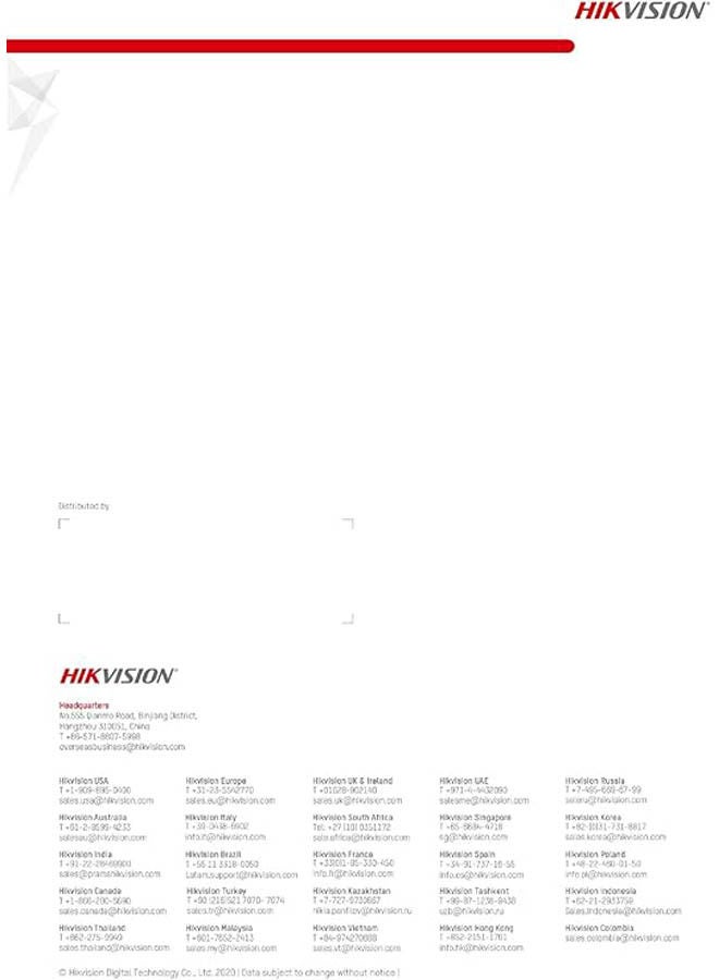 هيك فيجن كاميرا HIKVISION 2 ميجا بكسل ذات برج ثابت مع صوت وإضاءة مزدوجة - Image 5