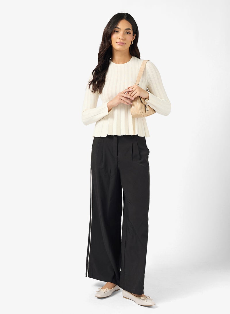 VERO MODA Vmlana Long Sleeve Crew-Neck Pullover Sweater - Image 4