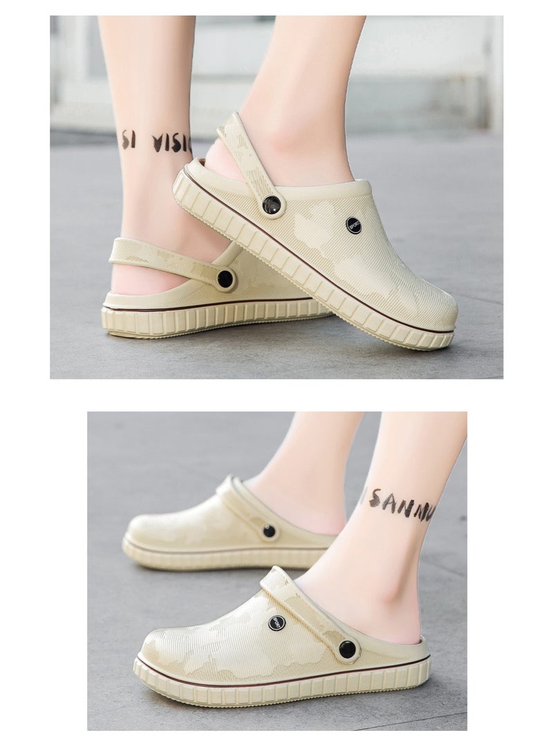 NIBEMINENT Spring  Soft Bottom Home Wear Anti-Slip Men's Semi-Slipper Casual Driving Slippers Comfortable Breathable  - Image 4
