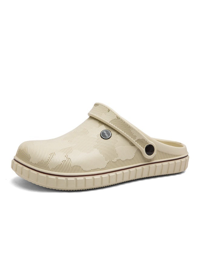 NIBEMINENT Spring  Soft Bottom Home Wear Anti-Slip Men's Semi-Slipper Casual Driving Slippers Comfortable Breathable  - Image 1