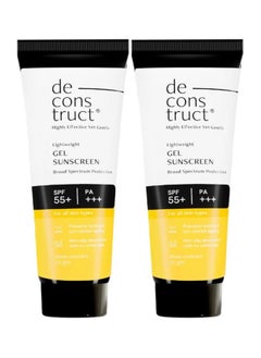 Deconstruct Face Gel Sunscreen SPF 55+ and PA+++ | Gel based sunscreen for oily, combination, acne prone & normal skin| pack of 2 - pzsku/Z5B68D78C7F1B772C2C6BZ/45/_/1740063154/c5bc8835-7fdb-4132-94de-bf0216227a67