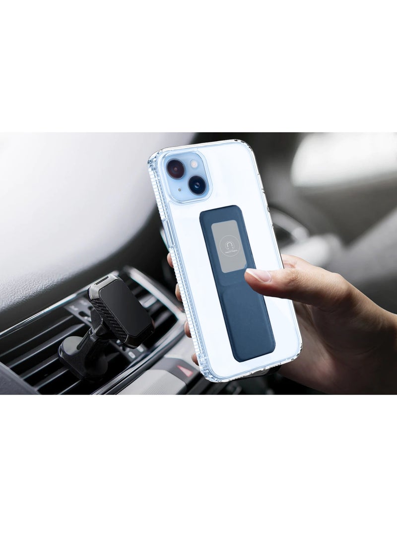 Wtech TPU Hand Grip Air Pillow Case Cover For Apple iPhone 15 2023 Clear/Navy Blue  - Image 2