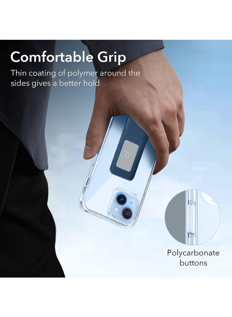 Wtech TPU Hand Grip Air Pillow Case Cover For Apple iPhone 15 2023 Clear/Navy Blue  - Image 3