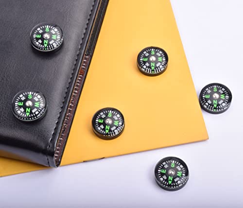 ZoloAJay 20 Pack Button Compass Mini Pocket Oil Filled Compass for Kids Hiking Survival Watch Band Paracord Camping Outdoor Activities Accessory Size Dia. 20mm - Image 2
