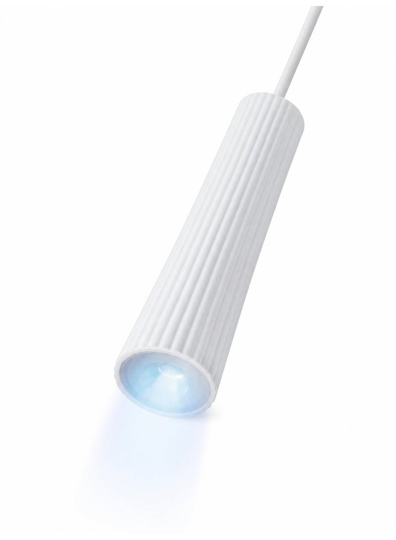 مصباح أظافر UV صغير محمول باليد LED لتجفيف الأظافر بسرعة للأظافر الجل وملصقات الأظافر وتصميم الأظافر DIY باللون الأبيض للاستخدام في صالون المنزل والصالون - Image 1