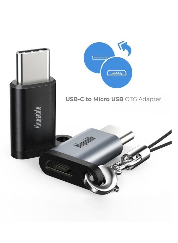 Blupebble Usb-C To Micro Usb Otg Adapter Grey - Image 1