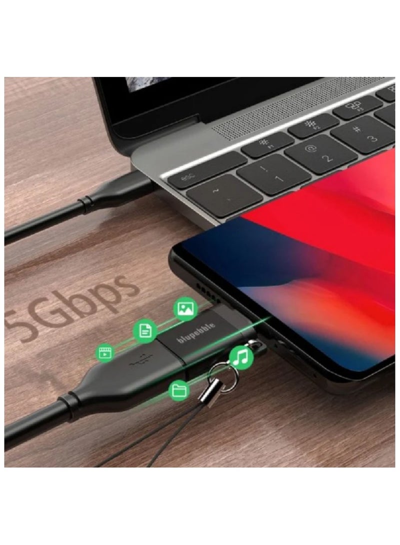 Blupebble Usb-C To Micro Usb Otg Adapter Grey - Image 3