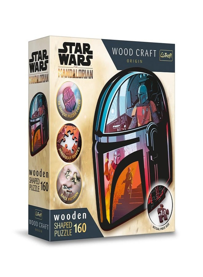 Trefl Star Wars The Mandalorian Wood Craft 160 Piece Jigsaw Puzzle Irregular Shapes, 10 Special Puzzles, Modern Premium Jigsaw, for Adults and Children from 14 Years Old - Image 3