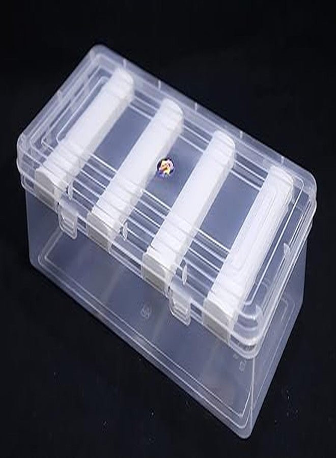 MFN 4 Rod Bangle Box For Women, Boxes For Storage Plastic Big Size, Jewellery Box For Travelling,Bride, Portable Chudi Organizer For Travel, Transparent Organise (SET OF 2) - Image 4