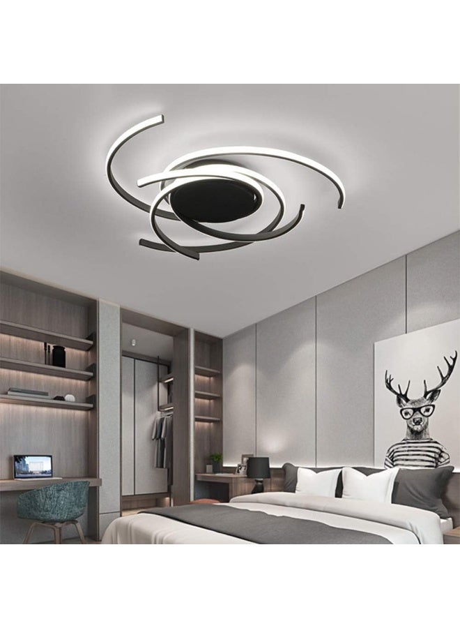 Modern LED Ceiling Light Fixture for Living Room & Bedroom | Decorative Spiral Flush Mount Lamp | Energy-Saving LED Chandelier | Home Decor Lighting - Image 2