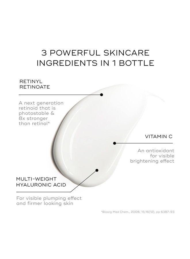 Medik8 سيروم فيتامين أ - R-Retinoate نهارًا وليلاً - ترطيب مكثف، شفاء، وزيادة حجم البشرة - يقلل من الخطوط الدقيقة، التجاعيد، وعلامات الشيخوخة الأخرى - مزيج فيتامين C ناعم ولطيف - 1.7 أونصة - Image 1