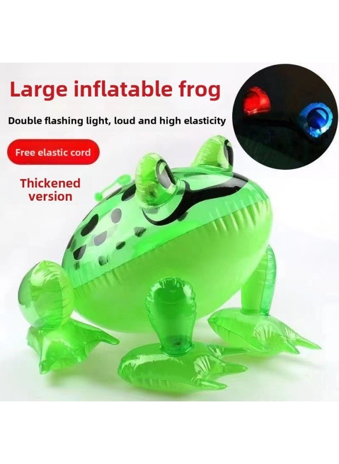 Net Red Frog Balloon Inflatable Frog Luminous Toad Frog Cub Inflatable Toy Small Frog Inflatable Wholesale-Color:Colored Thousand Ton Hammer  - Image 2