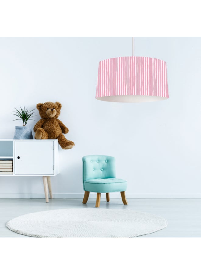 Printed Children's Chandelier Diameter 42 With Transparent Wire And Off-White Spray 3-Bulb Electricity