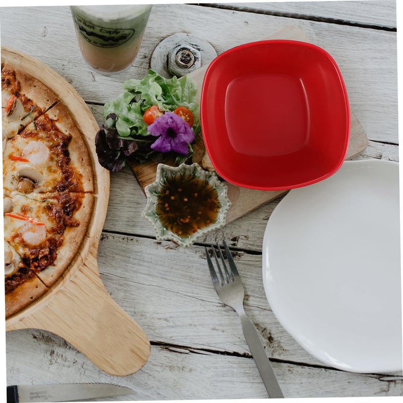 Square Melamine Soup Bowls 5 Inch Set of 4 for Hot Pot Dipping Sauce Restaurant Use - Image 5